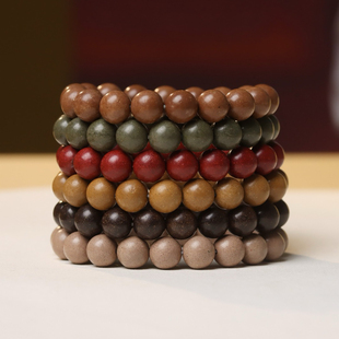 五行能量合香珠手串天然中药香珠手链文玩佛珠手持五方真气香手捻