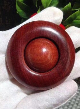 正宗印度小叶紫檀时来运转手把件一体式红木转运珠工艺品把玩手球
