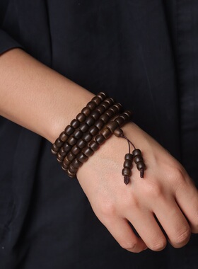 海南莺歌绿奇楠沉香手串