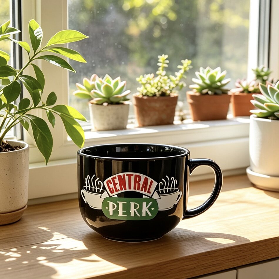 【现货】老友记周边centralperk600ml大容量陶瓷马克杯咖啡杯碗杯图片