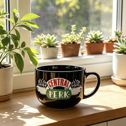 【现货】老友记周边centralperk600ml大容量陶瓷马克杯咖啡杯碗杯