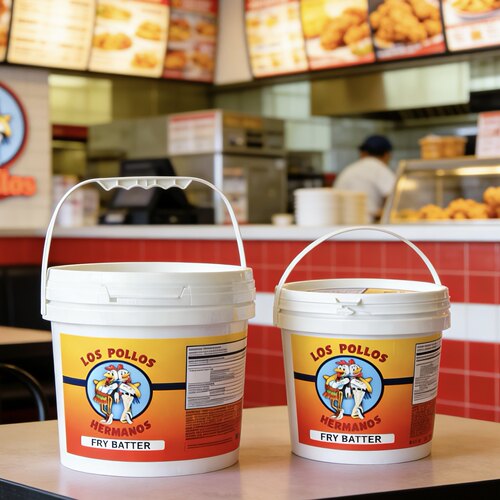 lospollos炸鸡店2L食品级收纳桶