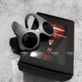 Silver Frame Black Lenses