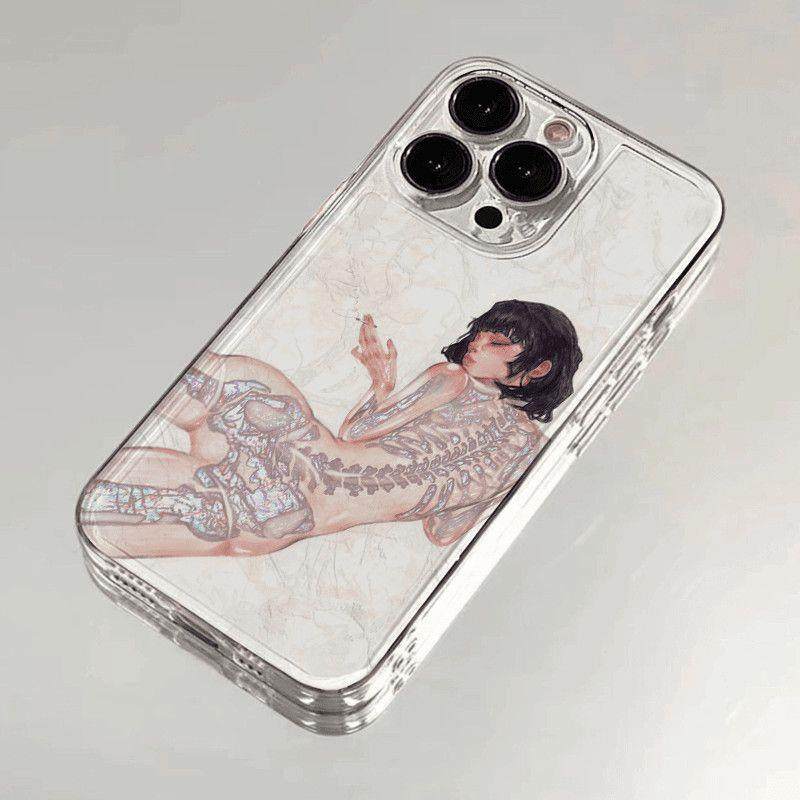 骨感女孩适用于苹果17PROMAX手机壳iPhone16全包15创意13软壳11新,个性定制/设计服务/DIY,手机壳/保护套定制,淘宝优惠券,粉丝福利购,淘宝优惠卷