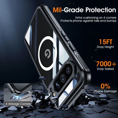 适用谷歌Pixel9/9Pro手机壳9ProXL透明三防密封防摔防尘手机全包