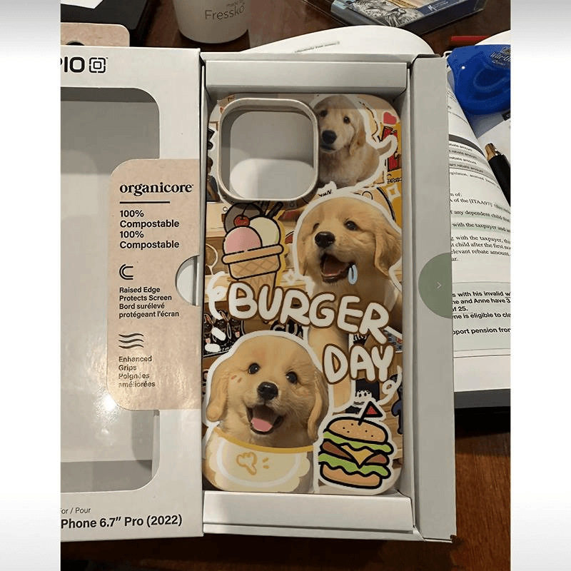 金毛猫咪适用iPhone17promax小麦手机壳苹果16全包12可爱13软壳12,个性定制/设计服务/DIY,手机壳/保护套定制,淘宝优惠券,粉丝福利购,淘宝优惠卷