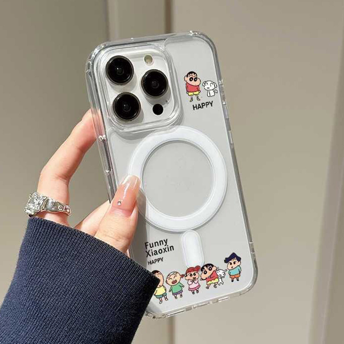 适用卡通磁吸壳苹果16保护壳不发黄手机壳磁吸贴片蜡笔小新卡通款,个性定制/设计服务/DIY,手机壳/保护套定制,淘宝优惠券,粉丝福利购,淘宝优惠卷