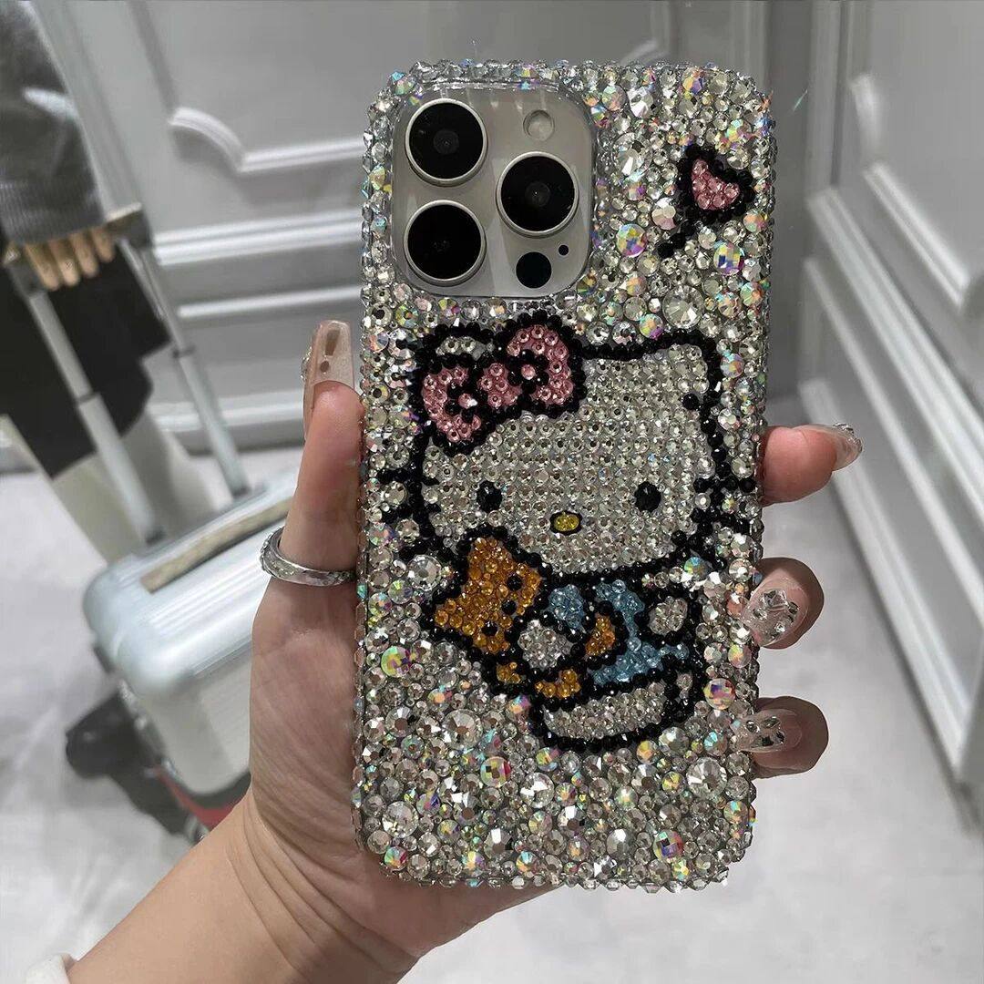 16promax苹果手机KT壳满钻水钻材料包爆闪手机配件手机壳13/14pro,个性定制/设计服务/DIY,手机壳/保护套定制,淘宝优惠券,粉丝福利购,淘宝优惠卷