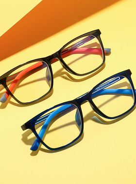 儿童TR90防蓝光眼镜小孩个性方框抗蓝光护目镜平光眼镜 MG20208