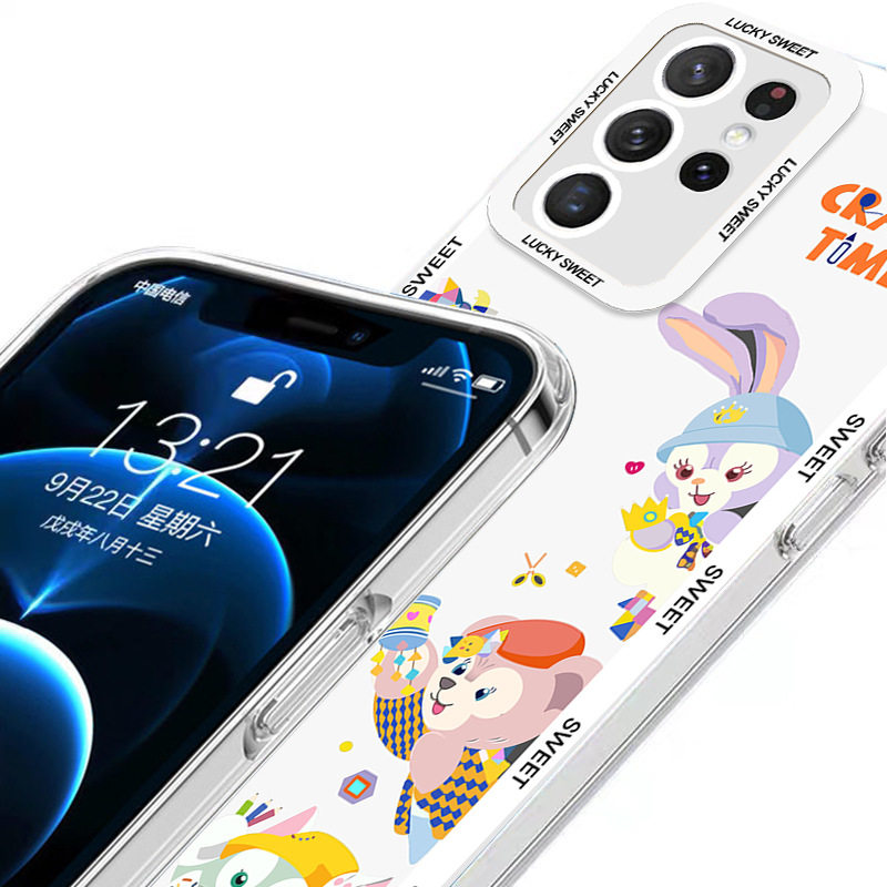 可爱达菲熊适用三星A13天使眼手机壳21FE镜头全包S21Plus卡通透明,个性定制/设计服务/DIY,手机壳/保护套定制,淘宝优惠券,粉丝福利购,淘宝优惠卷