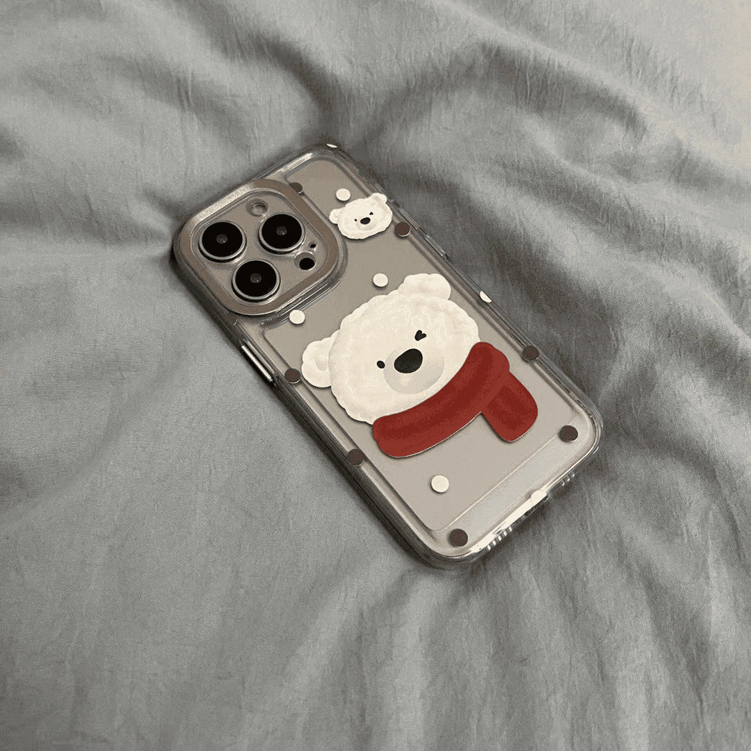 红围巾小熊适用苹果11PROMAX手机壳iPhone15创意14透明13软壳12潮,个性定制/设计服务/DIY,手机壳/保护套定制,淘宝优惠券,粉丝福利购,淘宝优惠卷