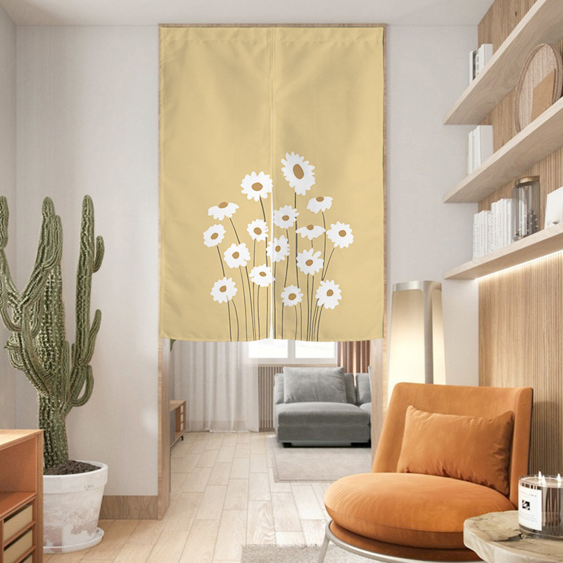 卧室半帘隔断帘布帘防窥家用通风