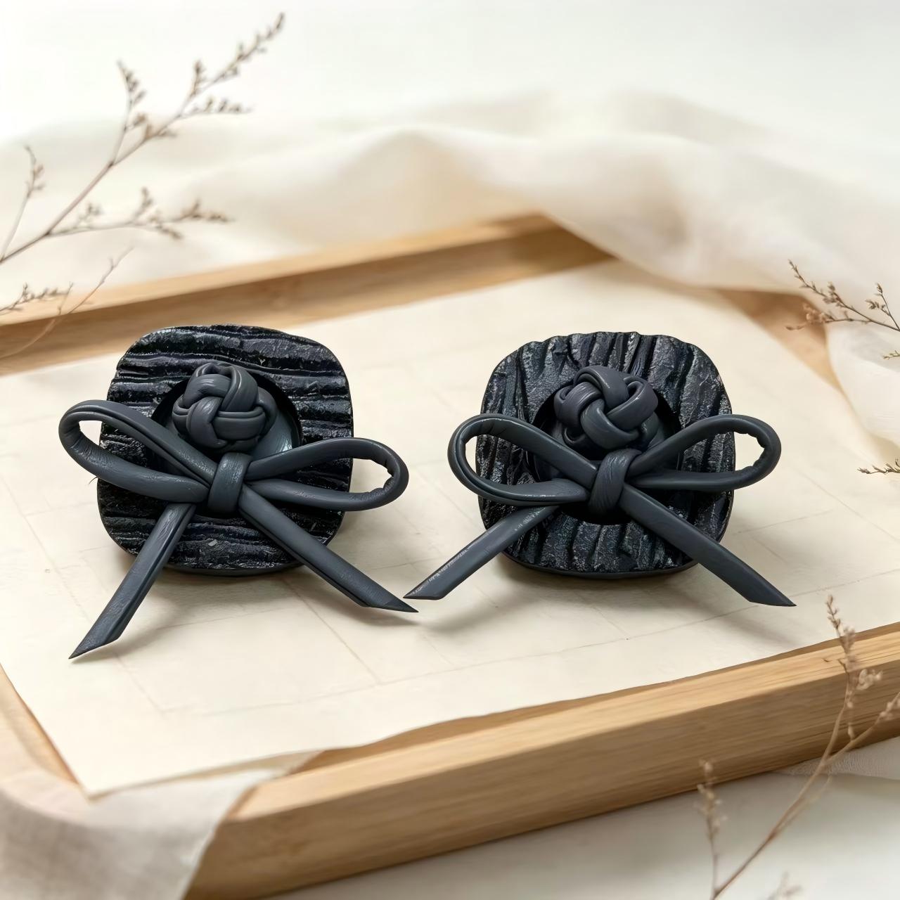 编织穿绳树脂方形大衣纽扣