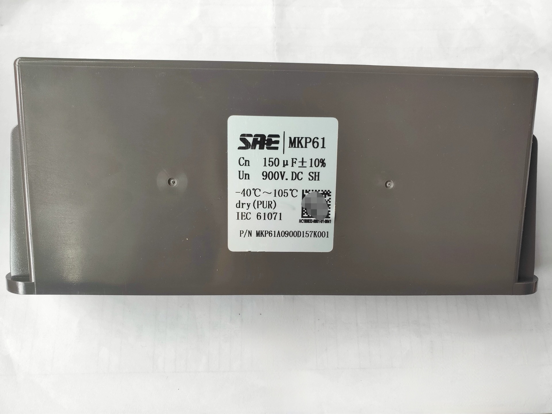 MKP61A0900D157K001新能源汽车无极薄膜电容器900V150uF全新