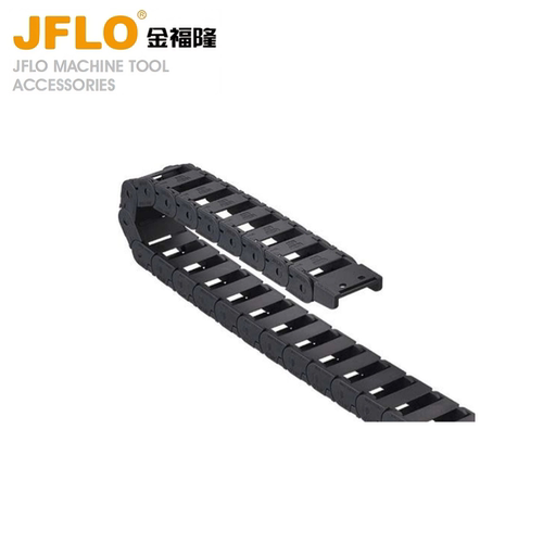 JFLO拖链J15Q.1.W系列桥式外侧开塑料坦克链金福隆机床拖链线槽