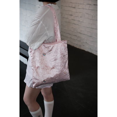 气质重工粉丝绒手工珠片时尚包