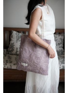 时尚单肩包帆布包大容量小众包包托特包斜挎包高级感布袋通勤新款