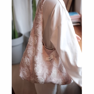 原创小众单肩包大容量包包通勤上班春夏包袋帆布包高级感斜挎包