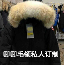меховой воротник 定做大鹅羽绒服高端真毛领加拿大郊狼毛领子单卖更换远征卿卿毛领