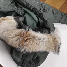 меховой воротник 新品n3b真毛领单卖n2b郊狼毛领更换专业北美郊狼毛领订制卿卿品