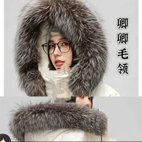 银狐毛领单卖银狐毛领定制卿卿