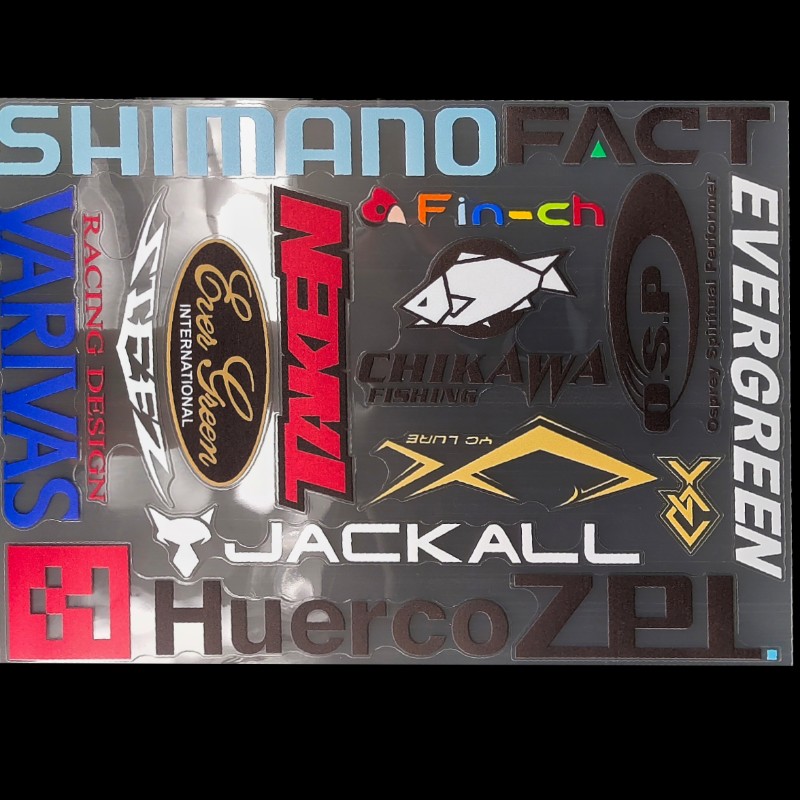 洋葱路亚限量版路亚防水贴纸eg huerco evergreen taken贴饵盒箱