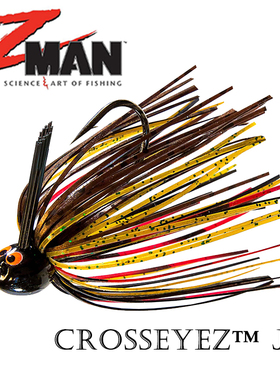 Z MAN防挂底胡须佬JIG路亚饵配重带钩橡胶裙CROSSEYEZ FLIPPING
