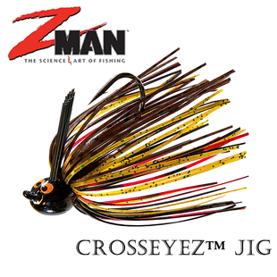Z MAN防挂底胡须佬JIG路亚饵配重带钩橡胶裙CROSSEYEZ FLIPPING