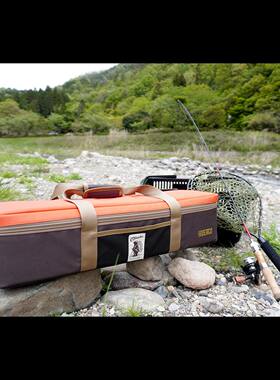 24新款HUERCO联名多节竿包路亚长包旅行竿多节竿收纳包可放渔轮