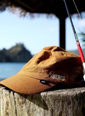 HUERCO X CLEF 钓鱼帽鸭舌防晒防风圆顶休闲春秋夏季垂钓路亚出游