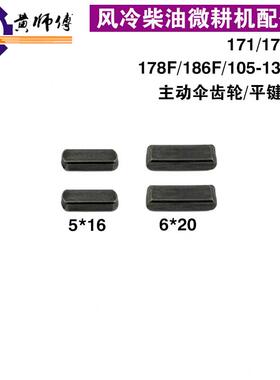 风冷柴油微耕机171173F 178F186F105-135主动伞齿轮带副轴平键销