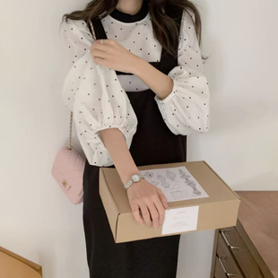 26年春款韩国设计师款女装背心马甲连衣裙宽松西服外套裙休闲直筒