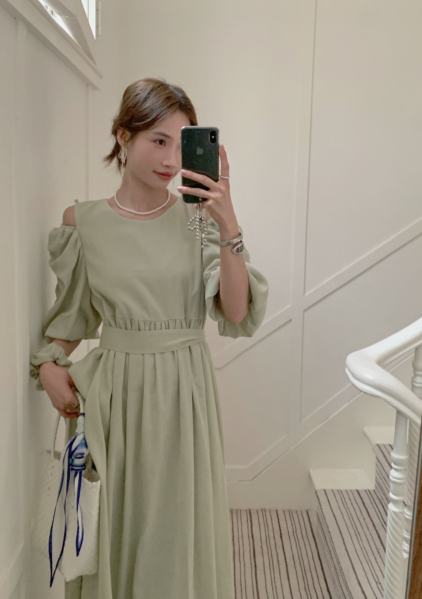 法式长裙棉韩国东大门