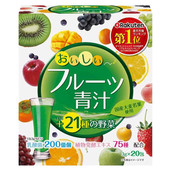 日本代购 植物发酵大麦若叶正品 YUWA水果青汁20袋21种野菜 乳酸菌