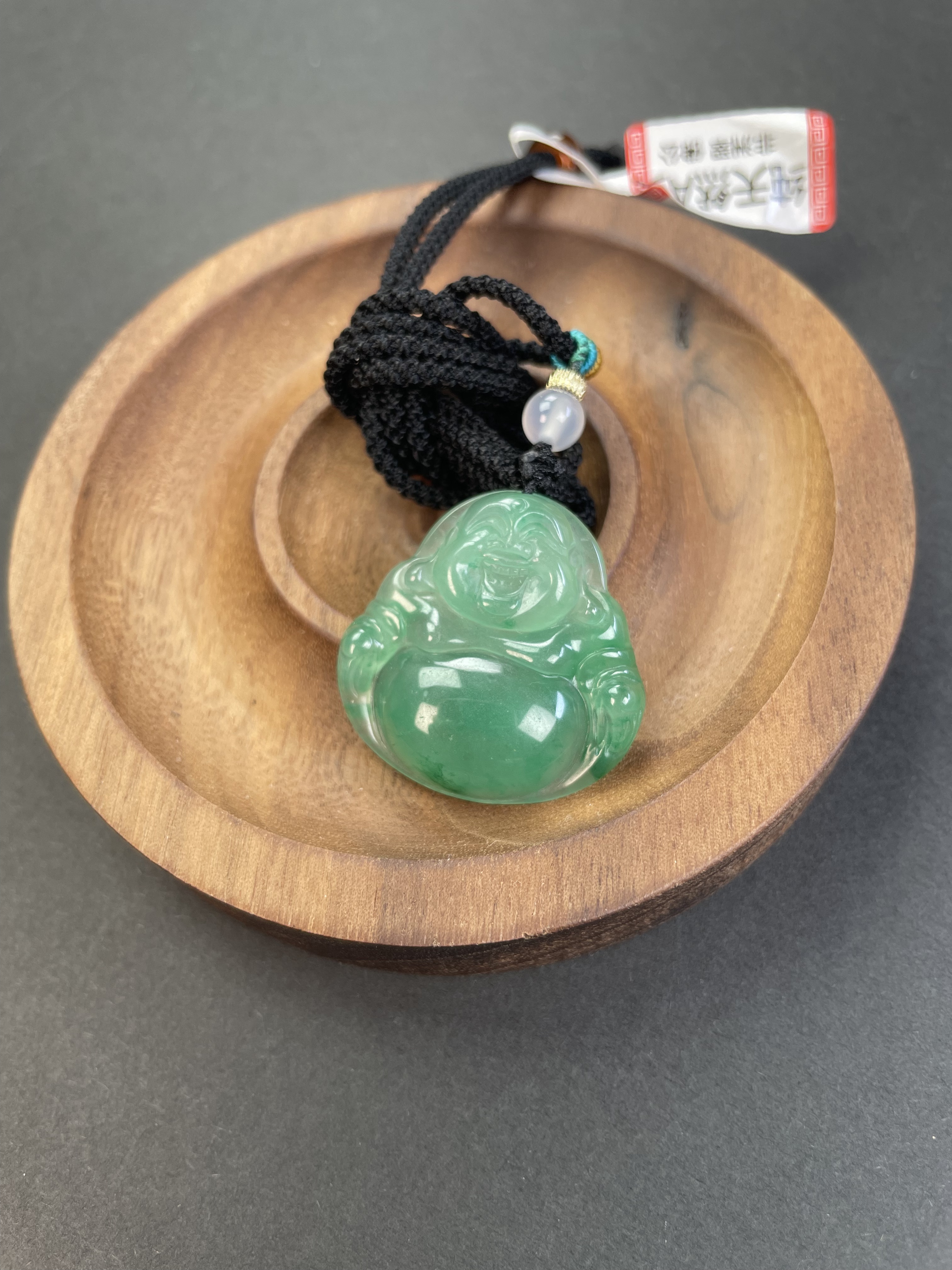 非洲翠佛公吊坠含绳