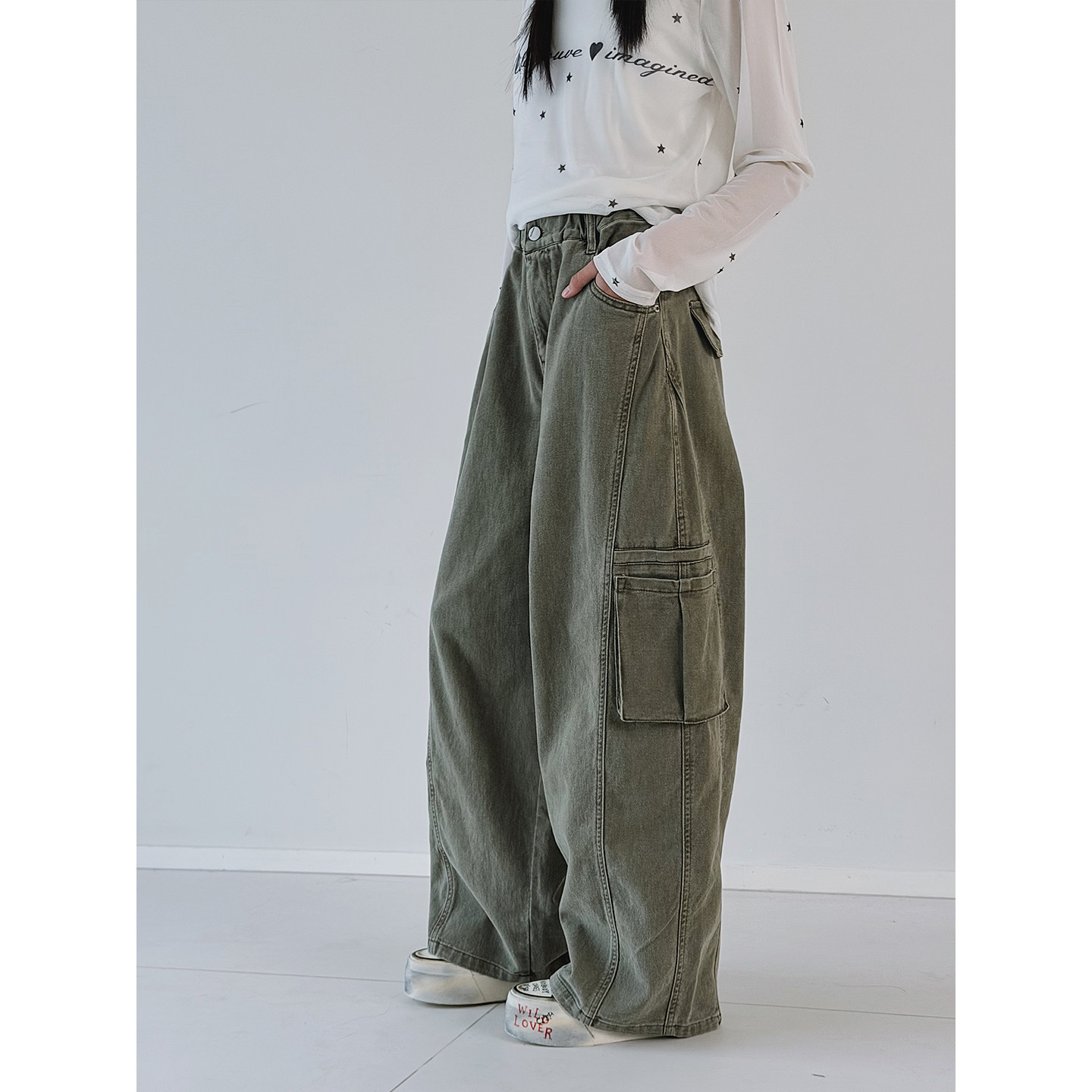 【工装派对】1/26日上午10点上新 复古绿工装牛仔裤,童装/婴儿装/亲子装,裤子,淘宝优惠券,粉丝福利购,淘宝优惠卷