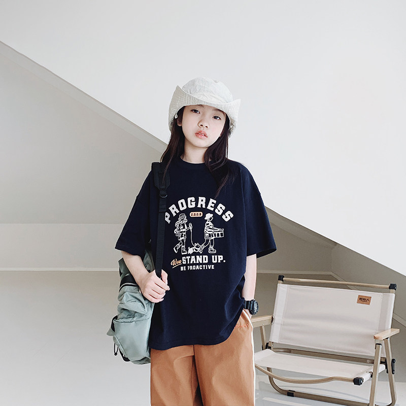 艾上朵初中生女童短袖T恤图片
