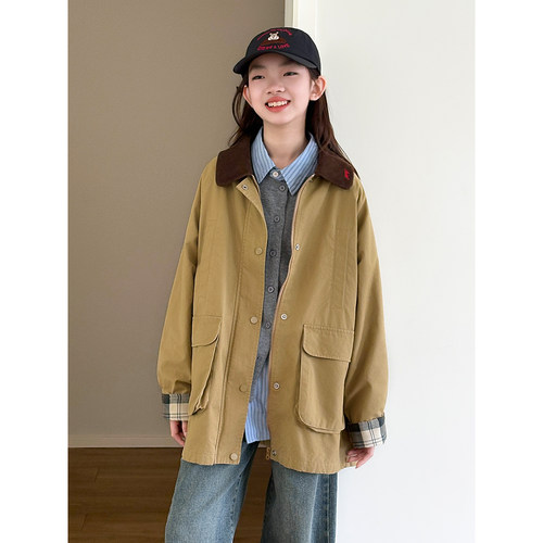 【少女巴恩风】复古风衣外套