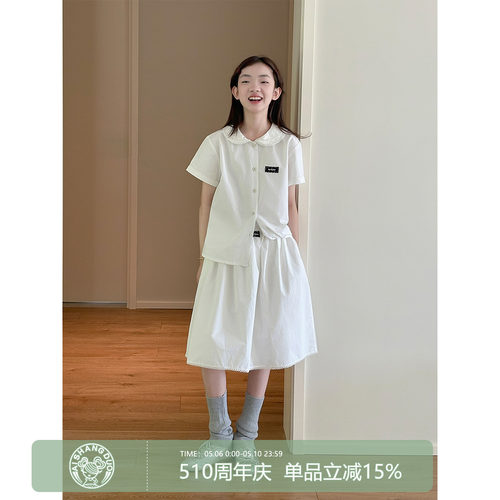 【miu系学院风】初中生短袖套装