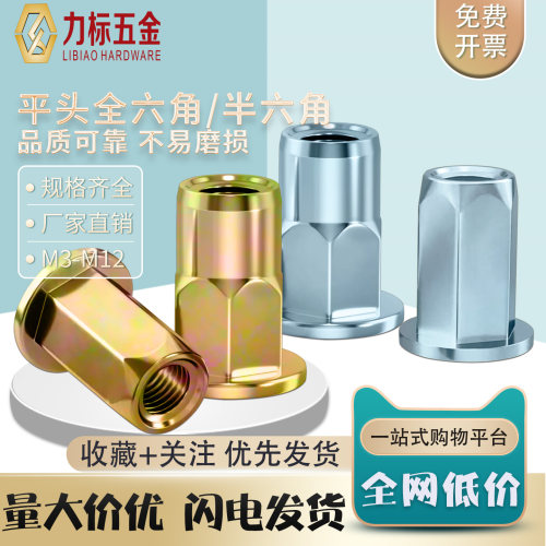 平头半/全六角拉铆螺母