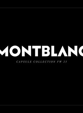 100页montblanc发布会ppt模板万宝龙钢笔皮革制品和手表设计模板