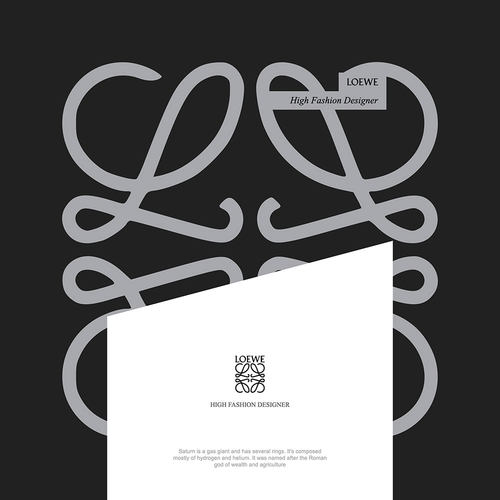100页时尚发布会keynote模板罗意威时尚穿搭loewe台模特服装设计