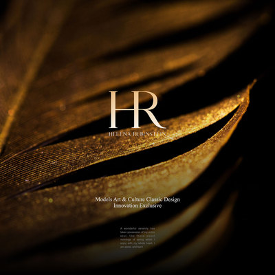 130页赫莲娜HR黑绷带PPT模板化妆品品牌设计展示宣传推广口红面霜