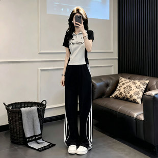 2026超火减龄短袖休闲运动套装女装巨好看夏装一整套韩系风两件套