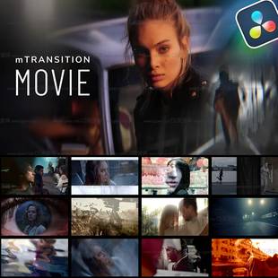 达芬奇插件-50种经典电影风格转场特效影视剪辑视觉叠化转场过渡