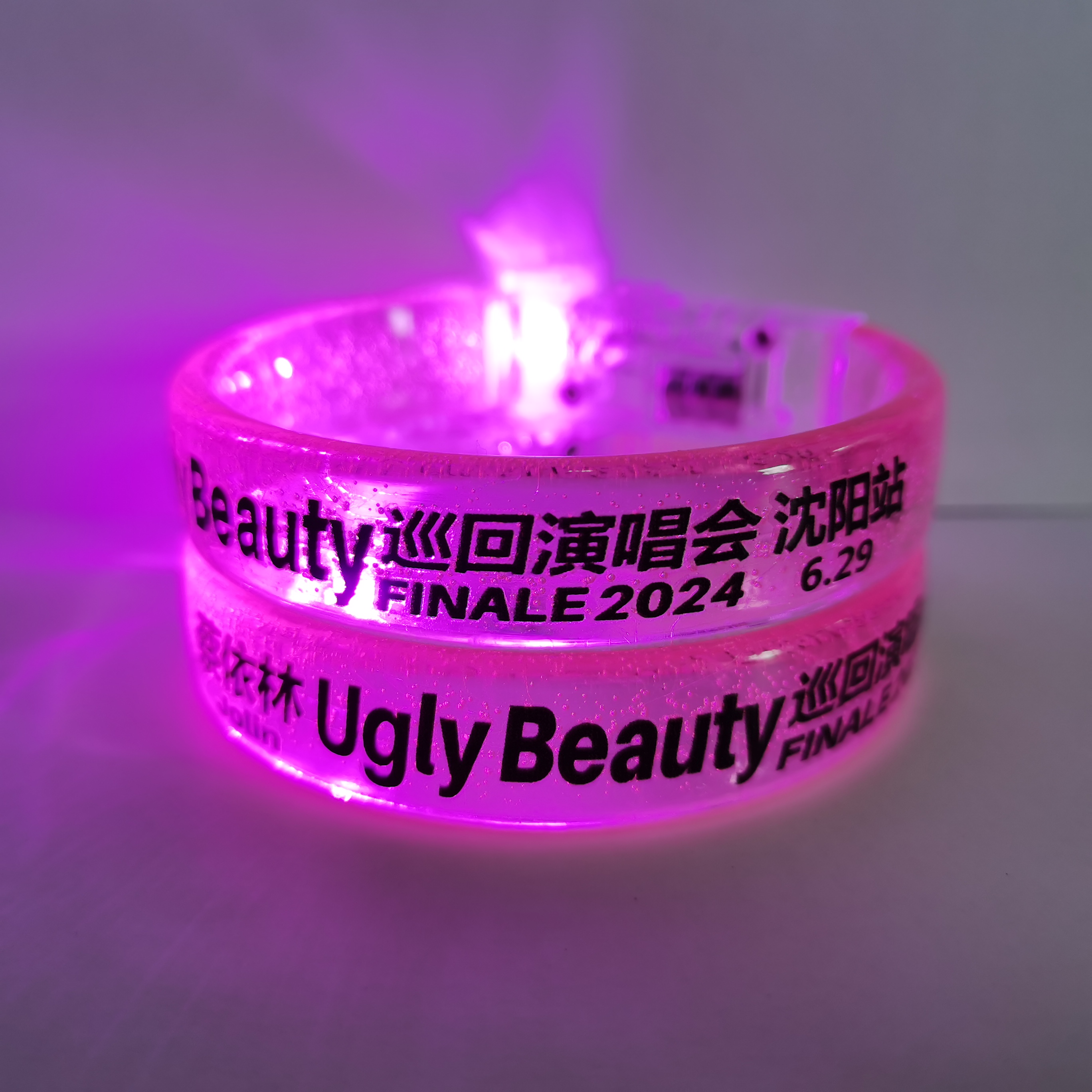 蔡依林UglyBeauty演唱会应援发光手环荧光棒定制印刷款沈阳站6.29