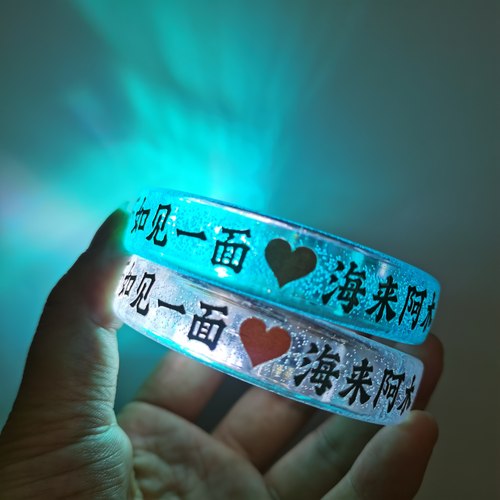 不如见一面-海来阿木演唱会应援发光手环荧光棒明星周边定制印刷