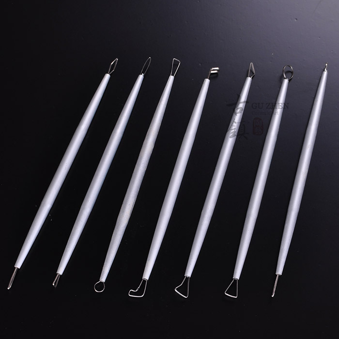 瓷都泥匠超值7件套铝柄刮刀纸粘土雕塑泥塑油泥陶艺铝棒泥塑工具