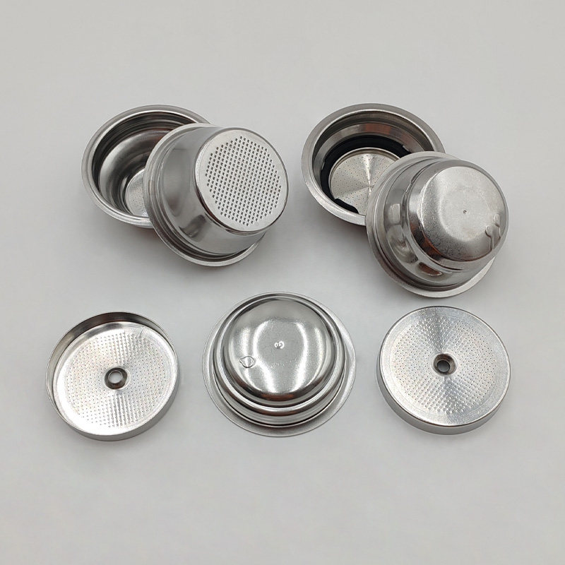 德龙咖啡机粉碗51mm单份双份滤网粉杯粉碗分水网