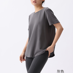 超薄140克亲肤棉女士短袖 t恤肩部立体曲线弧形下摆T恤显瘦简约夏
